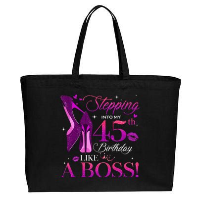 Chapter 45 Fabulous Since 1978 45th Birthday Queen Cotton Canvas Jumbo Tote