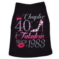 Chapter 40 Fabulous Since 1983 40Th Birthday Gift For Wo Doggie Tank