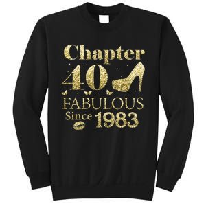 Chapter 40 Fabulous Since 1983 40Th Birthday Gift For Ladies Sweatshirt