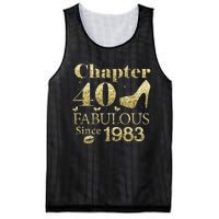 Chapter 40 Fabulous Since 1983 40Th Birthday Gift For Ladies Mesh Reversible Basketball Jersey Tank