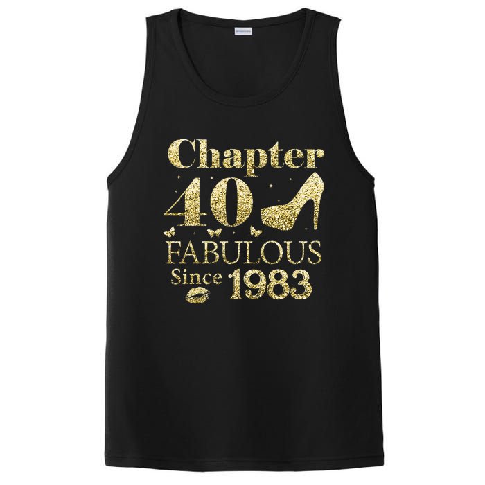 Chapter 40 Fabulous Since 1983 40Th Birthday Gift For Ladies PosiCharge Competitor Tank