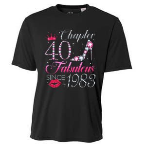 Chapter 40 Fabulous Since 1983 40Th Birthday Gift For Women Cooling Performance Crew T-Shirt