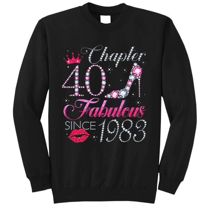 Chapter 40 Fabulous Since 1983 40Th Birthday Gift For Women Sweatshirt