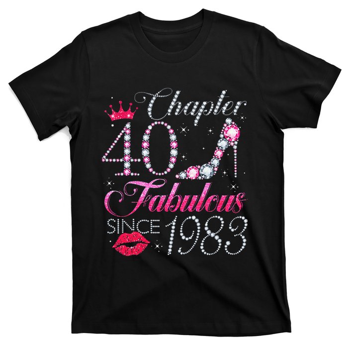 Chapter 40 Fabulous Since 1983 40Th Birthday Gift For Women T-Shirt