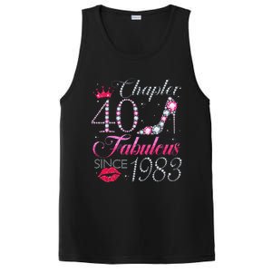 Chapter 40 Fabulous Since 1983 40Th Birthday Gift For Women PosiCharge Competitor Tank