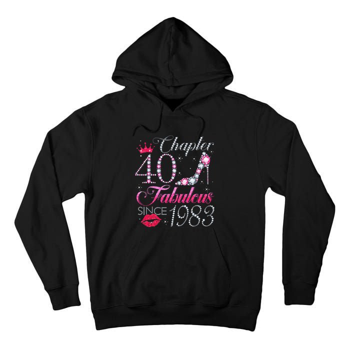 Chapter 40 Fabulous Since 1983 40Th Birthday Gift For Women Tall Hoodie