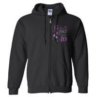 Chapter 40 Fabulous Since 1983 40th Birthday Queen Wine Full Zip Hoodie