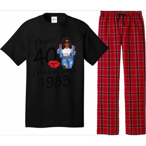 Chapter 40 Fabulous Since 1983 Black Birthday Queen Pajama Set