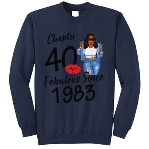 Chapter 40 Fabulous Since 1983 Black Birthday Queen Sweatshirt