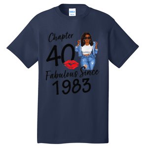 Chapter 40 Fabulous Since 1983 Black Birthday Queen Tall T-Shirt