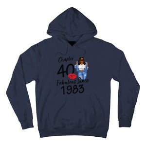 Chapter 40 Fabulous Since 1983 Black Birthday Queen Tall Hoodie