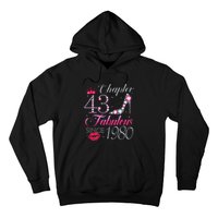 Chapter 43 Fabulous Since 1980 43rd Birthday Gift For Women Cute Hoodie