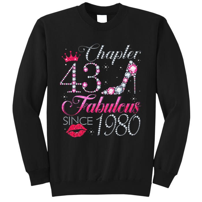 Chapter 43 Fabulous Since 1980 43rd Birthday Gift For Women Cute Sweatshirt