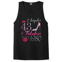 Chapter 43 Fabulous Since 1980 43rd Birthday Gift For Women Cute PosiCharge Competitor Tank