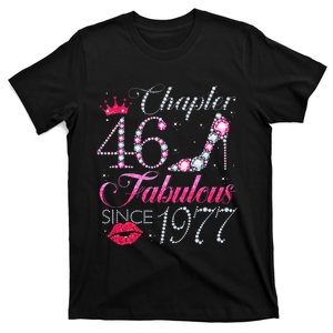 Chapter 46 Fabulous Since 1977 46Th Birthday Gift For Women T-Shirt