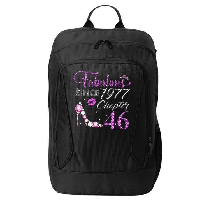 Chapter 46 Fabulous Since 1977 46th Birthday High Heels City Backpack