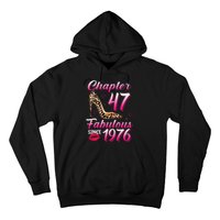 Chapter 47 Fabulous Since 1976 47th Birthday Queen Leopard Hoodie