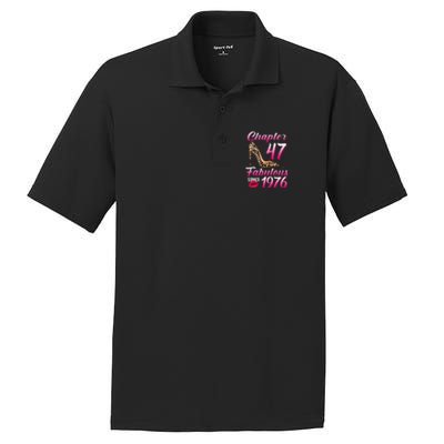 Chapter 47 Fabulous Since 1976 47th Birthday Queen Leopard PosiCharge RacerMesh Polo