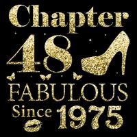 Chapter 48 Fabulous Since 1975 48Th Birthday Gift For Ladies 16 in Basic Backpack