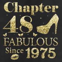 Chapter 48 Fabulous Since 1975 48Th Birthday Gift For Ladies 25L Jumbo Tote