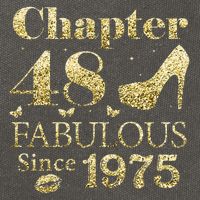 Chapter 48 Fabulous Since 1975 48Th Birthday Gift For Ladies Cotton Canvas Backpack