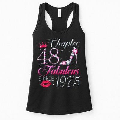 Chapter 48 Fabulous Since 1975 48Th Birthday Gift For Women Womens Tank Top