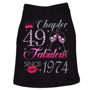 Chapter 49 Fabulous Since 1974 49Th Birthday Gift For Women Cute Doggie Tank