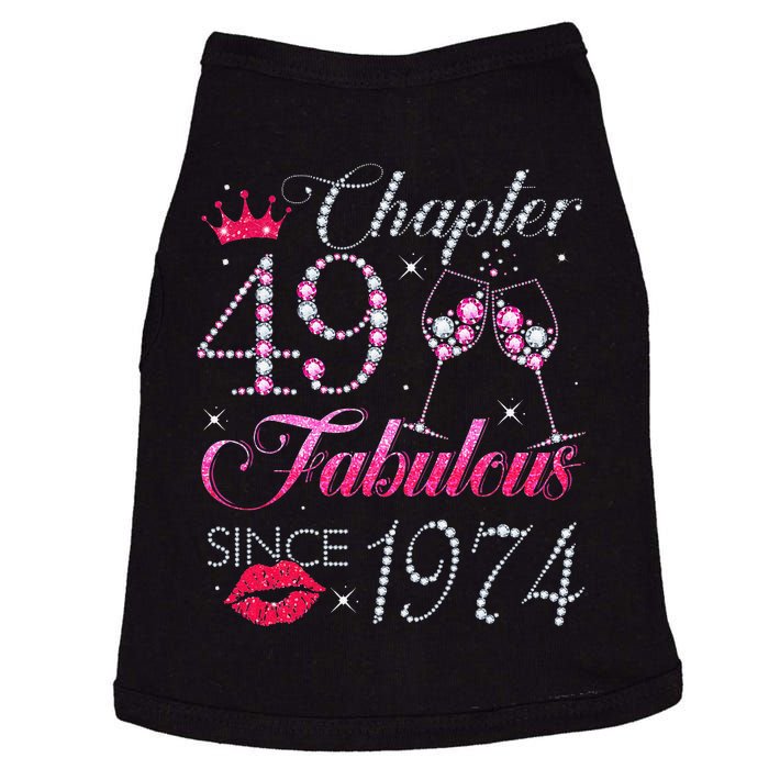 Chapter 49 Fabulous Since 1974 49Th Birthday Gift For Women Cute Doggie Tank