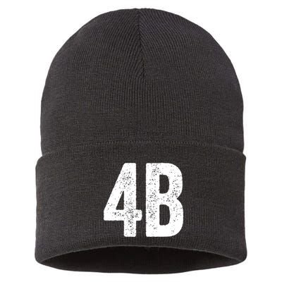 Cool 4b Feminist Movement Support American 4b Movement Sustainable Knit Beanie