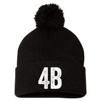 Cool 4b Feminist Movement Support American 4b Movement Pom Pom 12in Knit Beanie