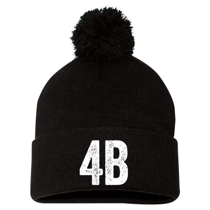 Cool 4b Feminist Movement Support American 4b Movement Pom Pom 12in Knit Beanie