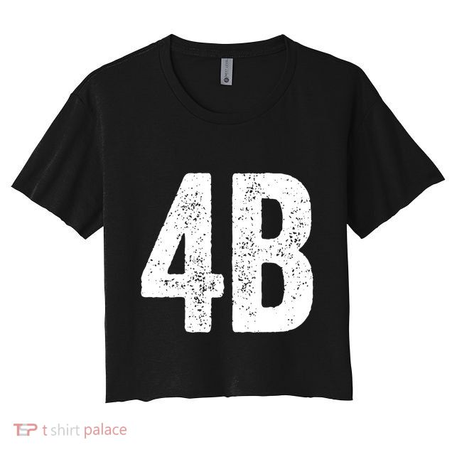 Cool 4b Feminist Movement Support American 4b Movement Crop Top