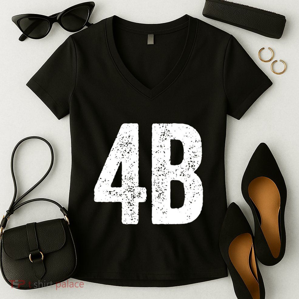 Cool 4b Feminist Movement Support American 4b Movement Women's V-Neck T-Shirt