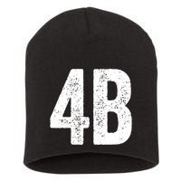 Cool 4b Feminist Movement Support American 4b Movement Short Acrylic Beanie