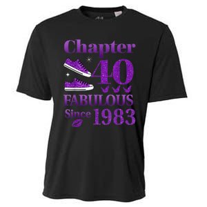 Chapter 40 Fabulous Since 1983 40th Birthday For Ladies Cooling Performance Crew T-Shirt