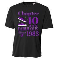 Chapter 40 Fabulous Since 1983 40th Birthday For Ladies Cooling Performance Crew T-Shirt