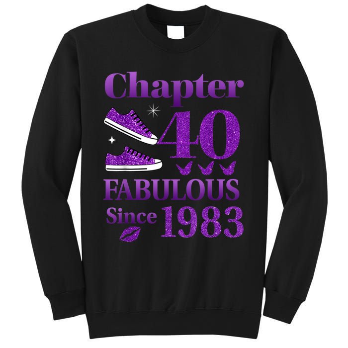 Chapter 40 Fabulous Since 1983 40th Birthday For Ladies Sweatshirt