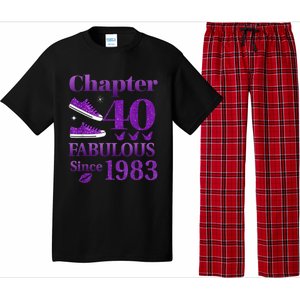 Chapter 40 Fabulous Since 1983 40th Birthday For Ladies Pajama Set