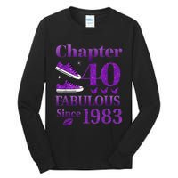 Chapter 40 Fabulous Since 1983 40th Birthday For Ladies Tall Long Sleeve T-Shirt