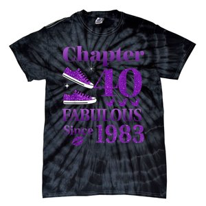 Chapter 40 Fabulous Since 1983 40th Birthday For Ladies Tie-Dye T-Shirt