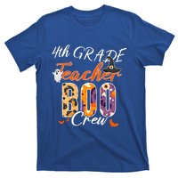 Cute 4Th Grade Teacher Boo Crew Funny School Kinder Squad Gift T-Shirt