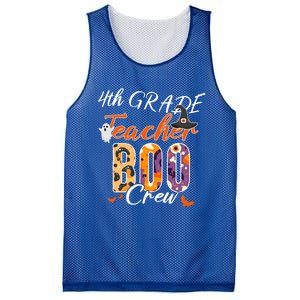 Cute 4Th Grade Teacher Boo Crew Funny School Kinder Squad Gift Mesh Reversible Basketball Jersey Tank