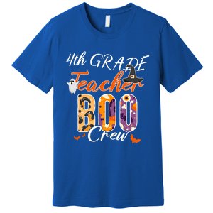 Cute 4Th Grade Teacher Boo Crew Funny School Kinder Squad Gift Premium T-Shirt