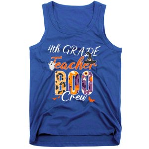 Cute 4Th Grade Teacher Boo Crew Funny School Kinder Squad Gift Tank Top