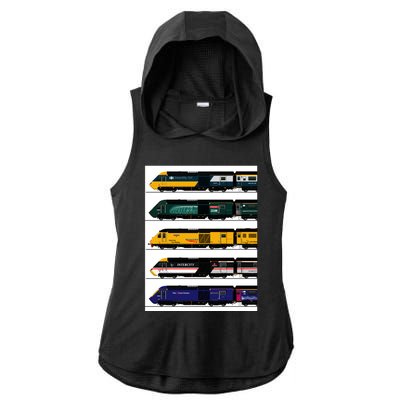 Class 43 Intercity 125 Locomotives Ladies PosiCharge Tri-Blend Wicking Draft Hoodie Tank