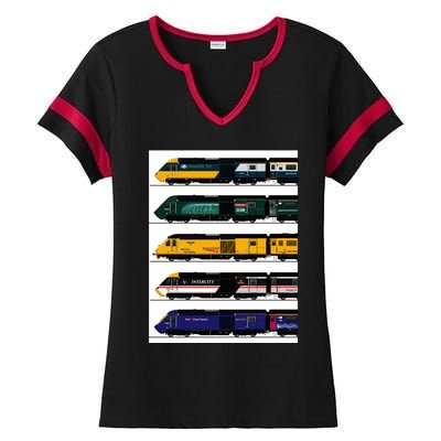 Class 43 Intercity 125 Locomotives Ladies Halftime Notch Neck Tee