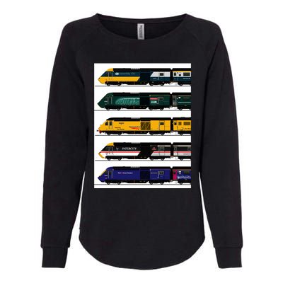 Class 43 Intercity 125 Locomotives Womens California Wash Sweatshirt