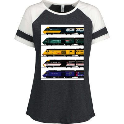 Class 43 Intercity 125 Locomotives Enza Ladies Jersey Colorblock Tee