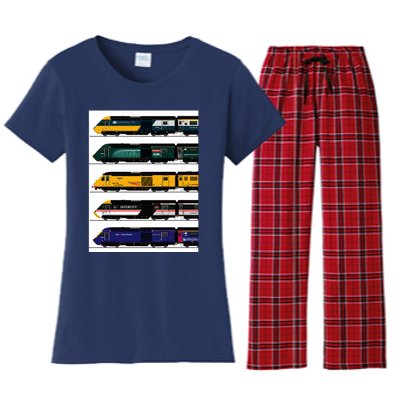 Class 43 Intercity 125 Locomotives Women's Flannel Pajama Set