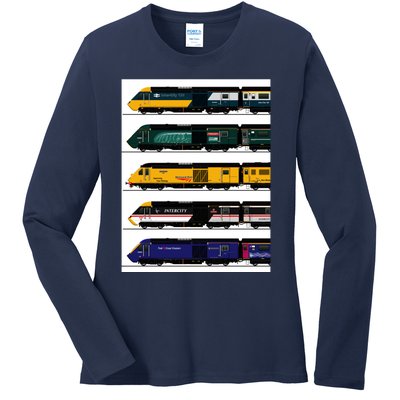 Class 43 Intercity 125 Locomotives Ladies Long Sleeve Shirt